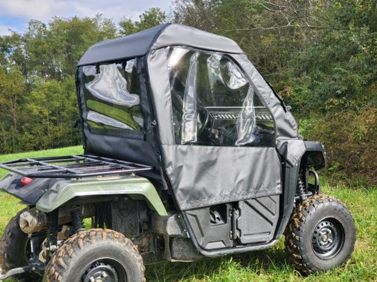 3 Star side x side Honda Pioneer 500/520 doors and rear window side and rear angle view
