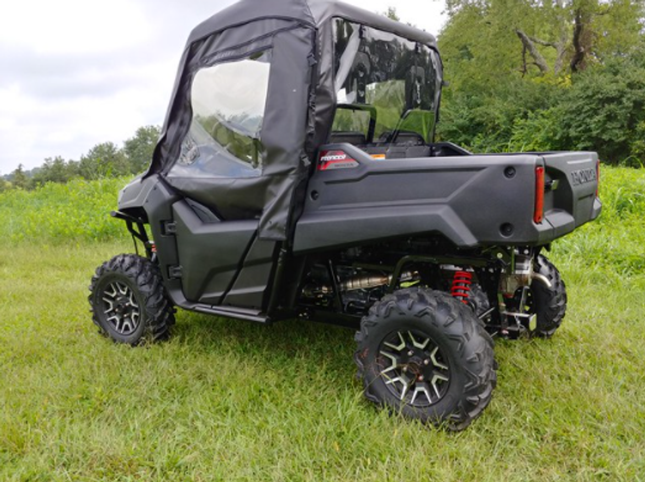 3 Star side x side Honda Pioneer 700 full cab enclosure rear and side angle view
