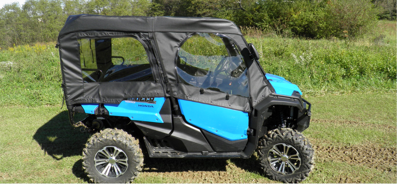Honda Pioneer 1000-5 and 1000-6 Full Cab Enclosure for Hard Windshield side view