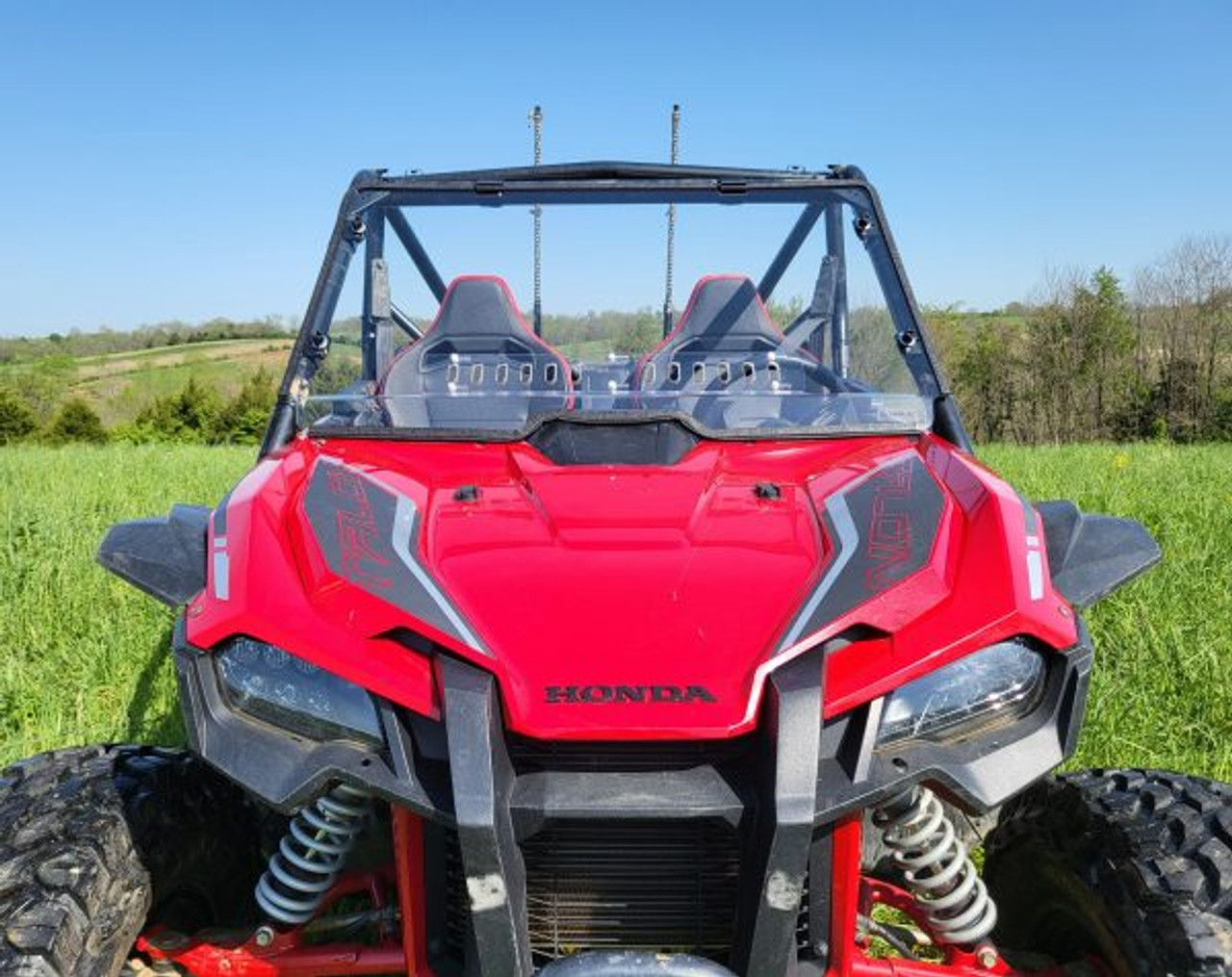 3 Star side x side Honda Talon 1000-2 windshield front view