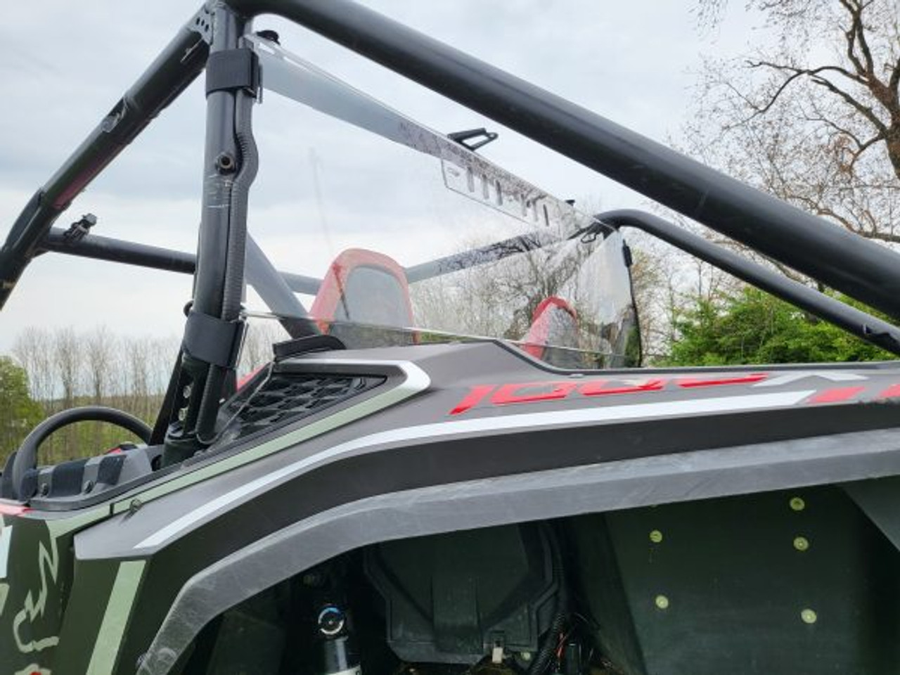 3 Star side x side Honda Talon 1000-2 Lexan rear window rear corner view