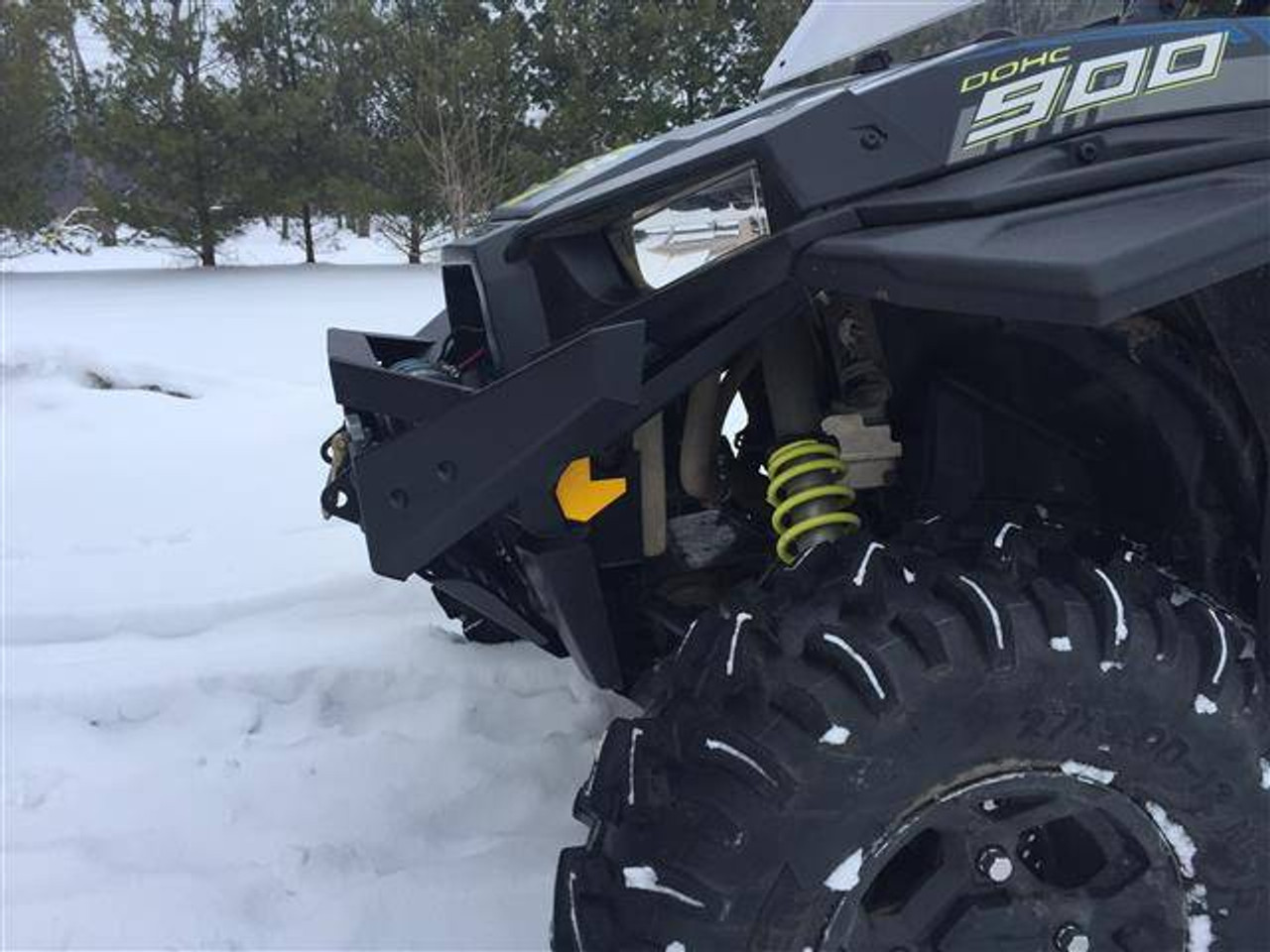 UTV Side X Side Polaris RZR 900/1000 Nitro Front Bumper/Brush Guard w/Winch Mount