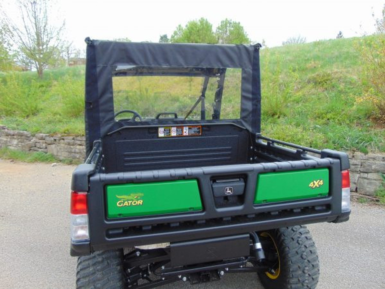 3 Star side x side John Deere Gator UXV 835/865 soft rear window rear view