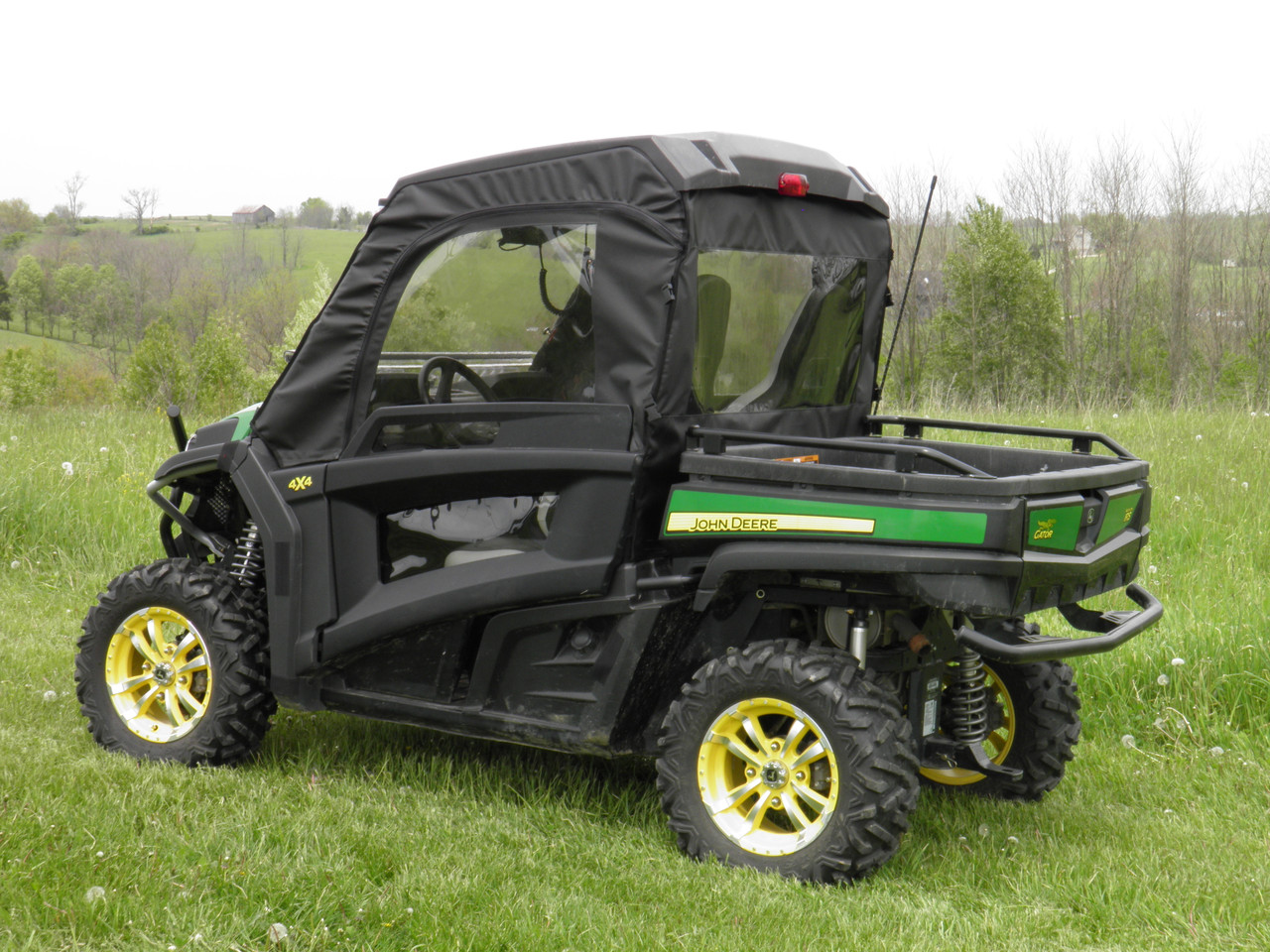 John Deere Gator RSX 850/860 Upper Doors/Rear Window Combo w/Lower Door Inserts side angle view