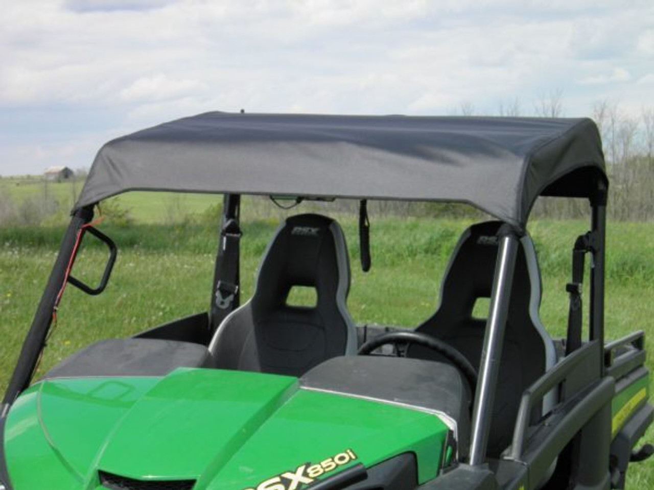 John Deere Gator RSX 850/860 Soft Top front angle view
