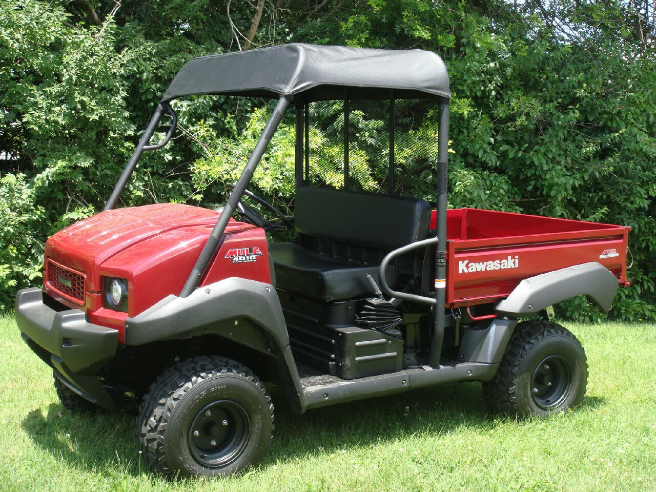 3 Star side x side Kawasaki Mule 4000/4010 soft top side angle view