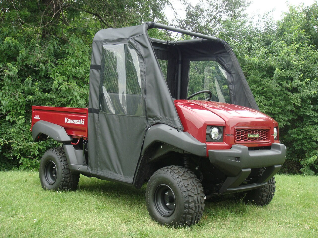 3 Star side x side Kawasaki Mule 4000/4010 doors side and front angle view