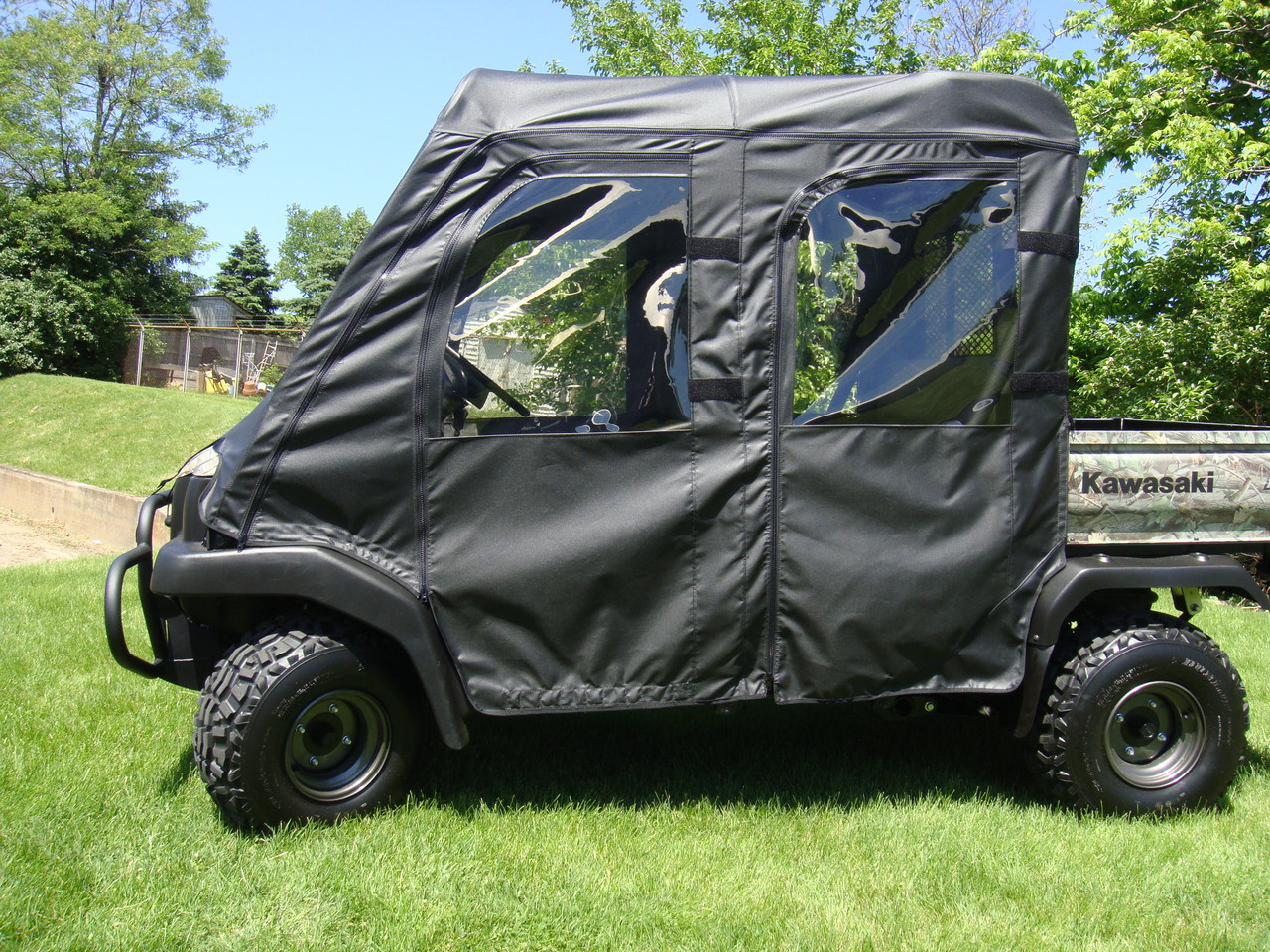 3 Star side x side Kawasaki Mule 4000/4010 trans soft doors side view