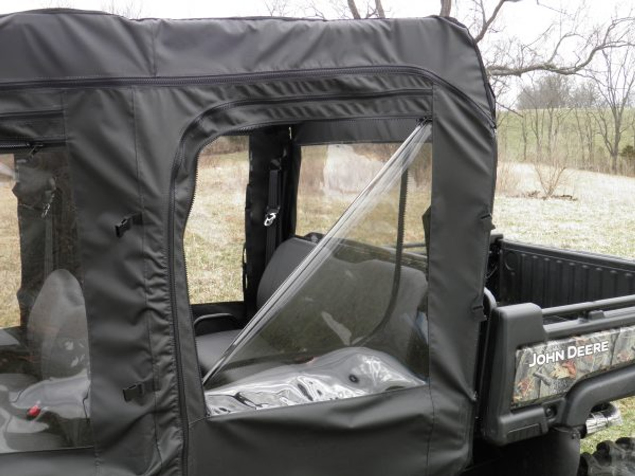 3 Star side x side Kawasaki Mule 600/610 doors and rear window zip open window option