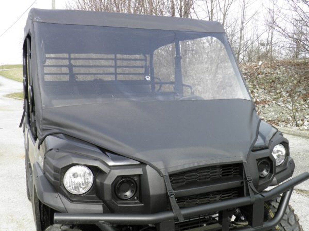 Kawasaki Mule Pro FXT DXT Full Cab Enclosure with Vinyl Windshield