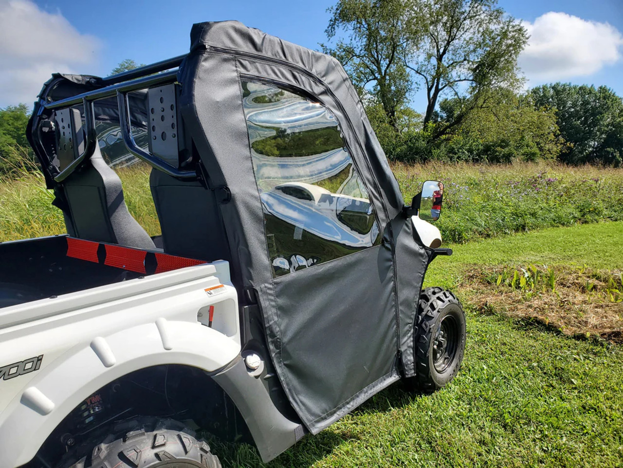 Kymco UXV 700i Soft Doors Rear View