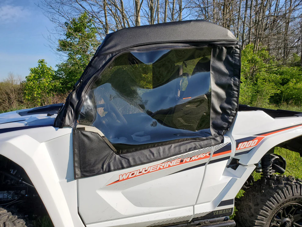 Yamaha Wolverine RMAX2 1000 Full Cab Enclosure for Hard Windshield Side View