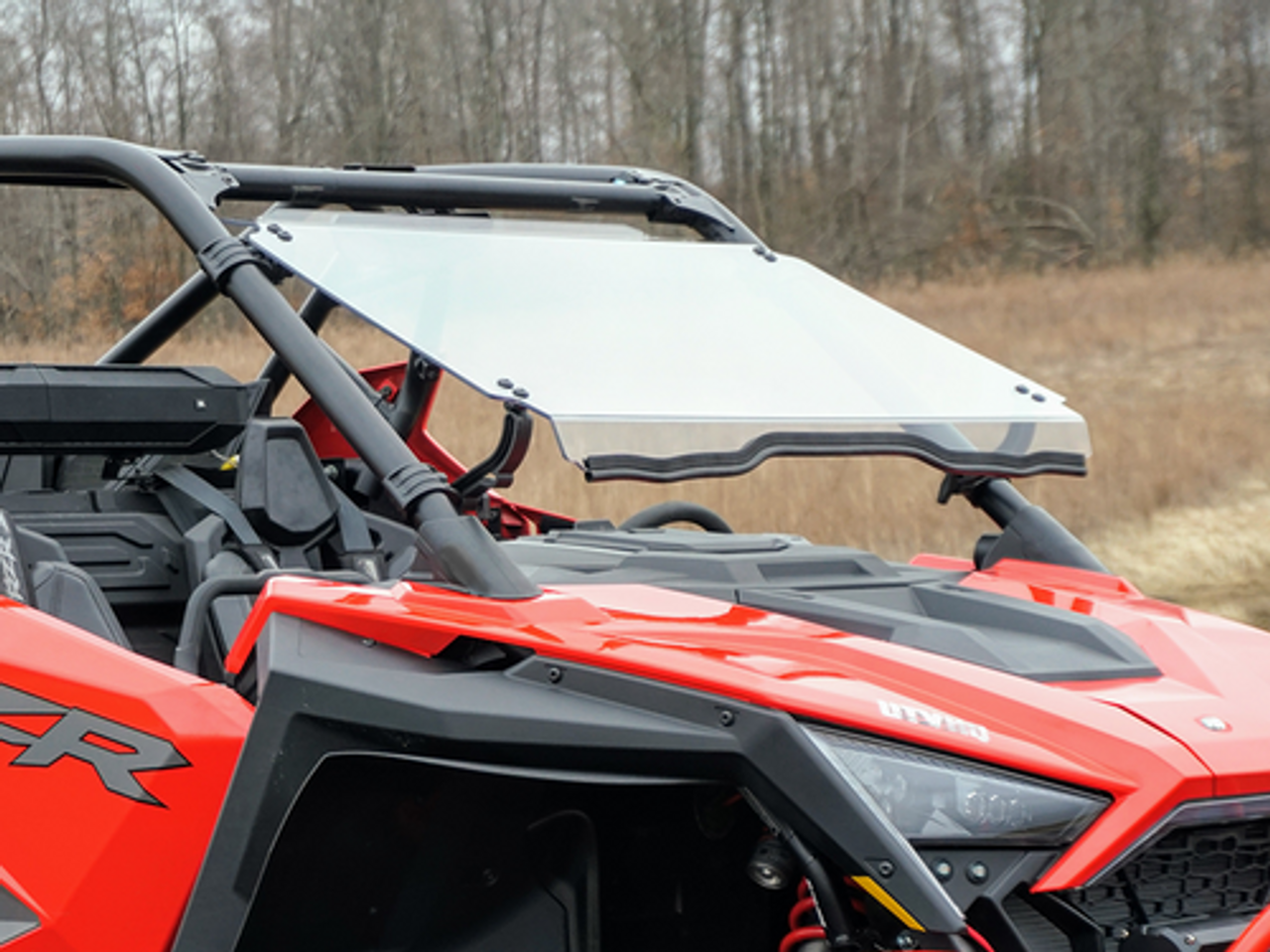 Side X Side UTV Tilting Scratch Resistant Windshield Polaris RZR Pro