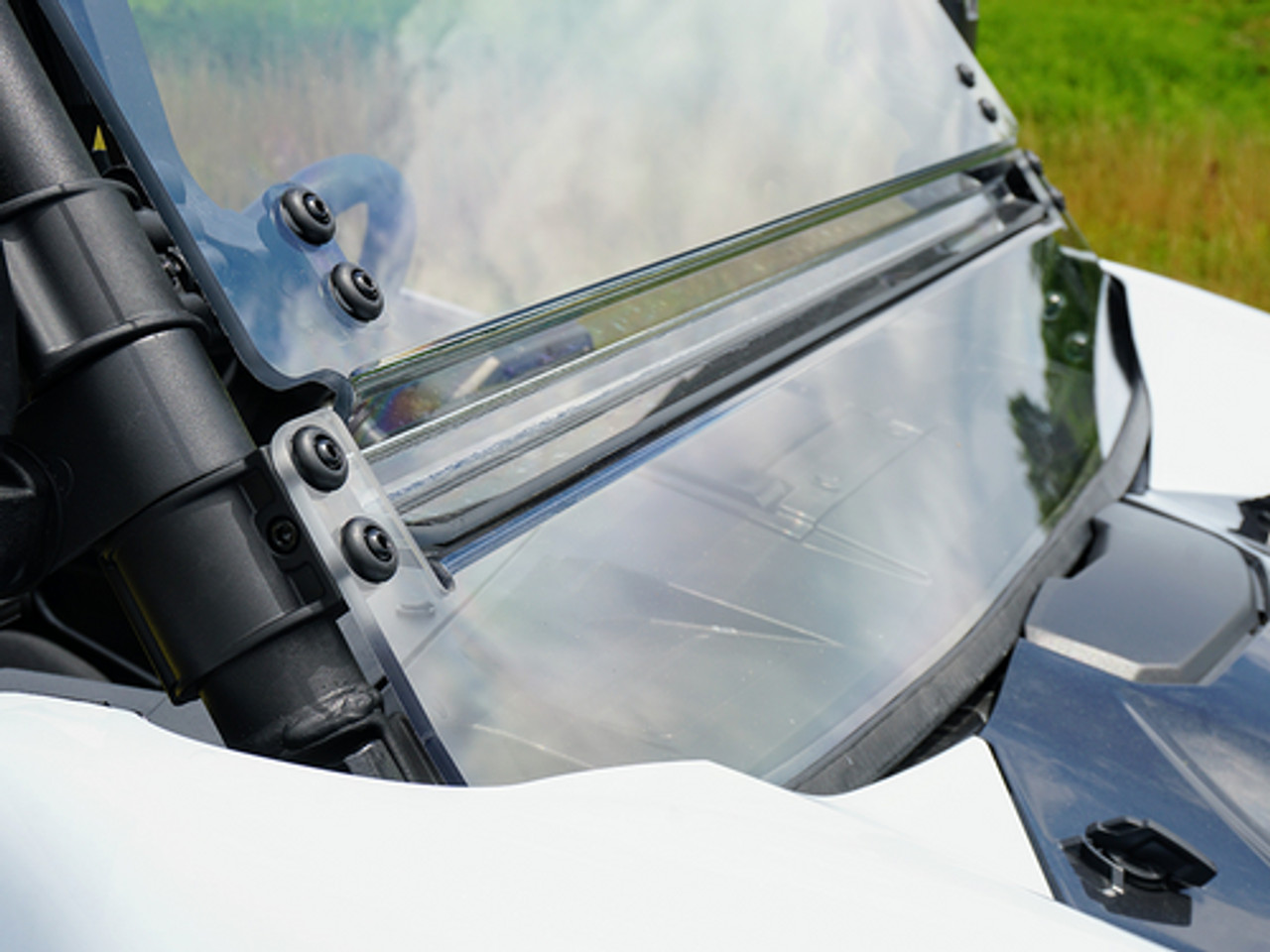 Side X Side UTV Tilting Scratch Resistant Windshield Kawasaki Teryx KRX
