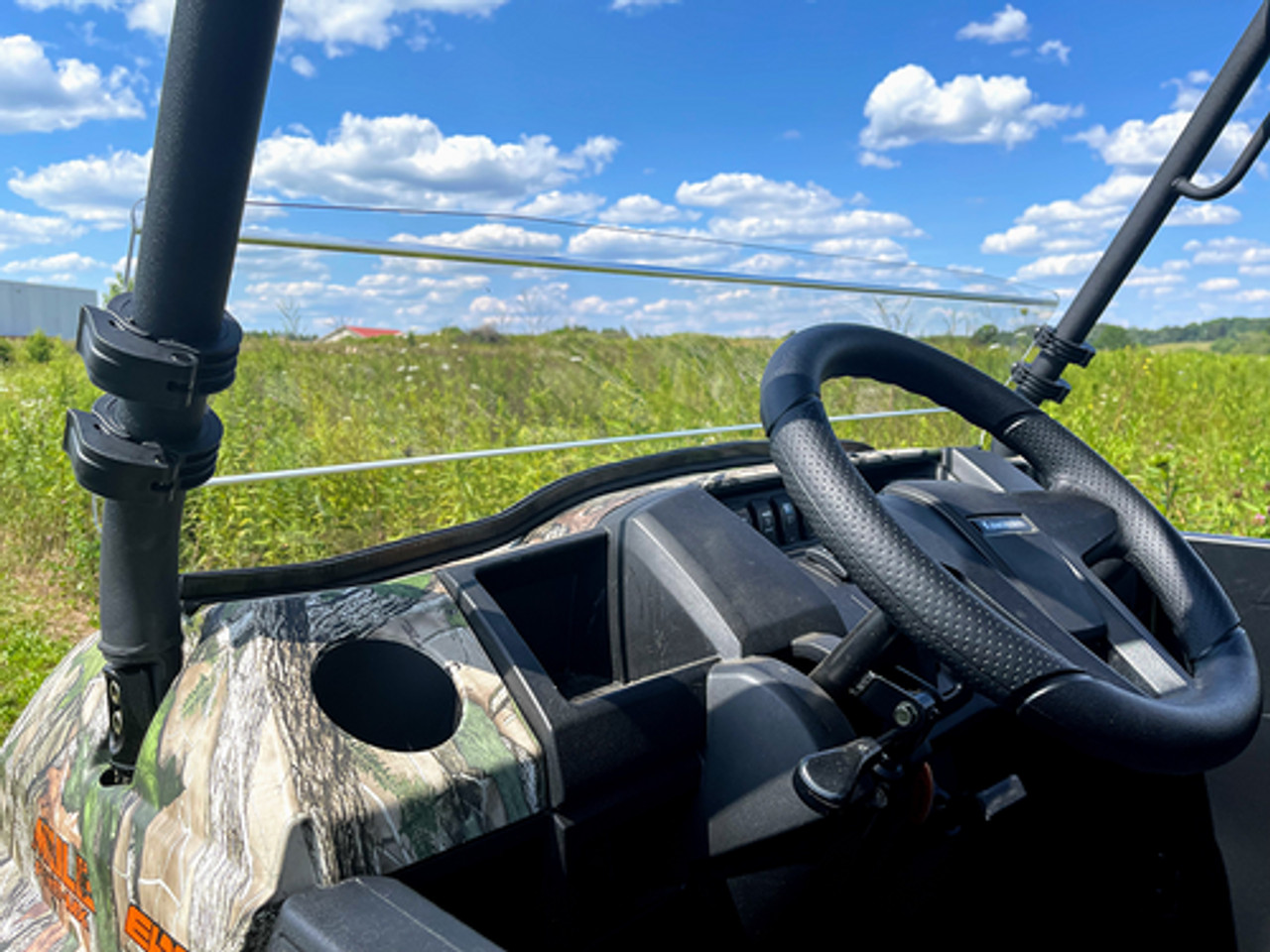 Side X Side UTV Scratch Resistant Half Windshield Kawasaki Mule Pro MX