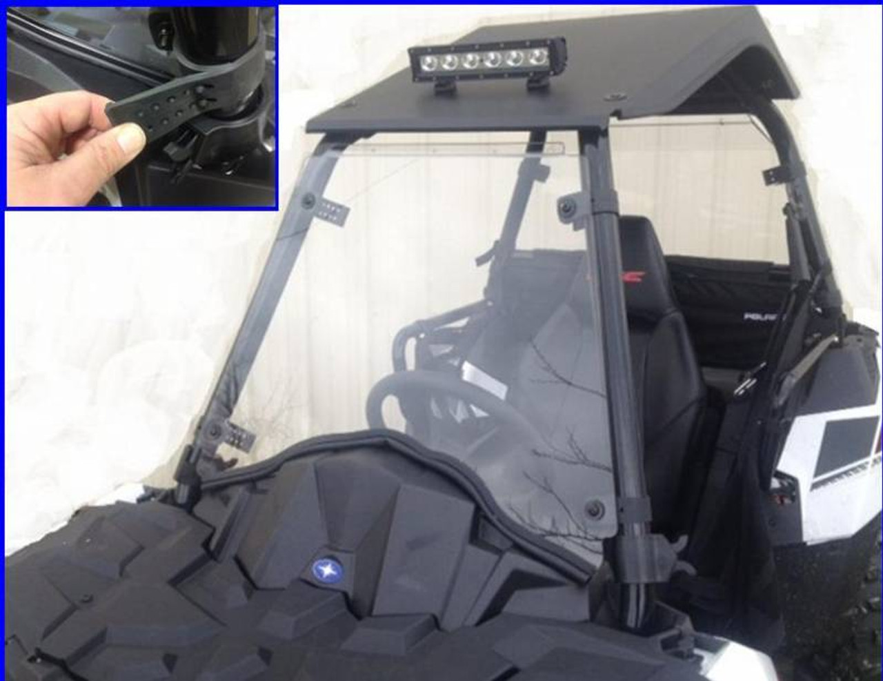 Side X Side UTV  Polaris Sportsman Ace Scratch Resistant Full Windshield