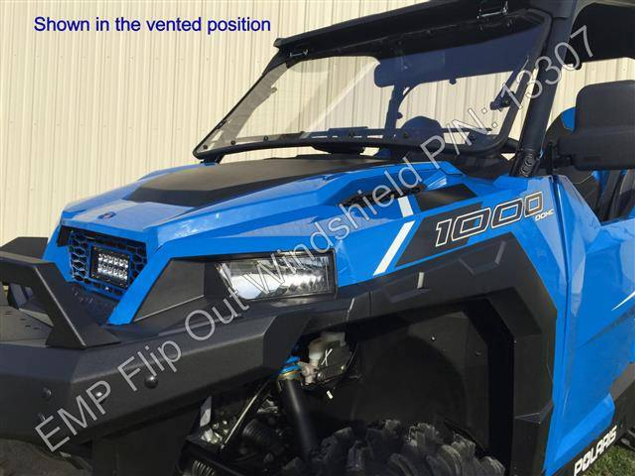 Side X Side UTV Polaris General Scratch Resistant Flip-Up Windshield