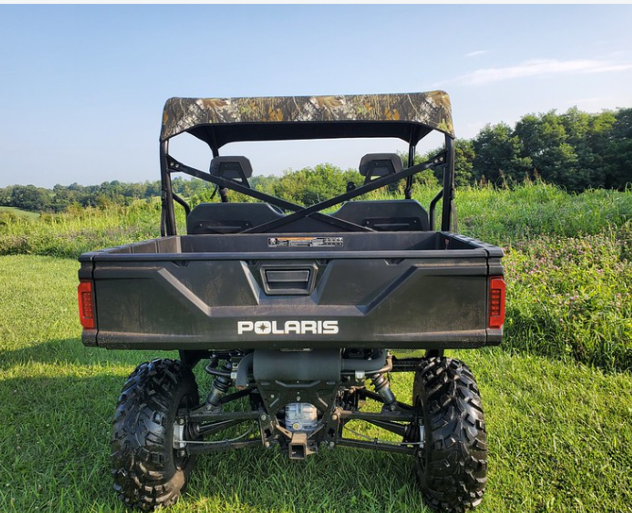 3 Star side x side Polaris Ranger Full-Size 570 Soft top rear view