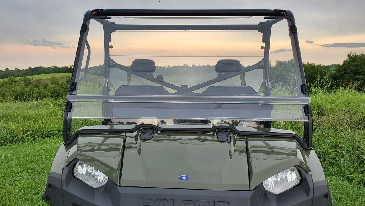 3 Star side x side Polaris Ranger Full-Size 570 Lexan polycarbonate windshield front view