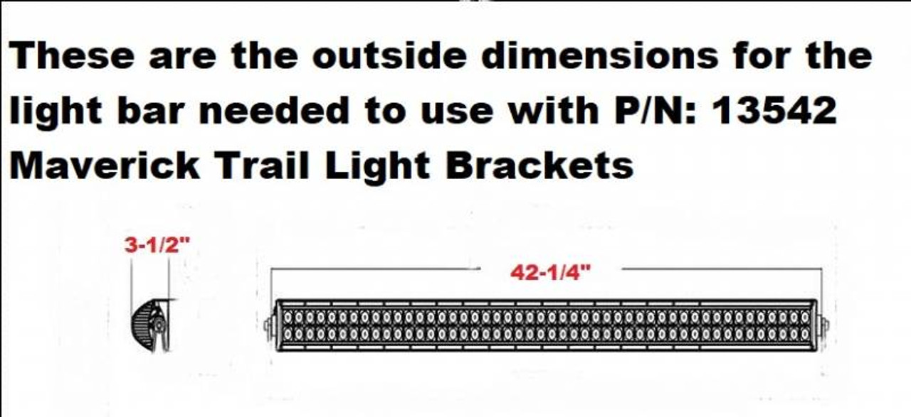 Side X Side UTV Can-Am Maverick Trail/Sport/Commander 40" LED Light Bar Bracket Set