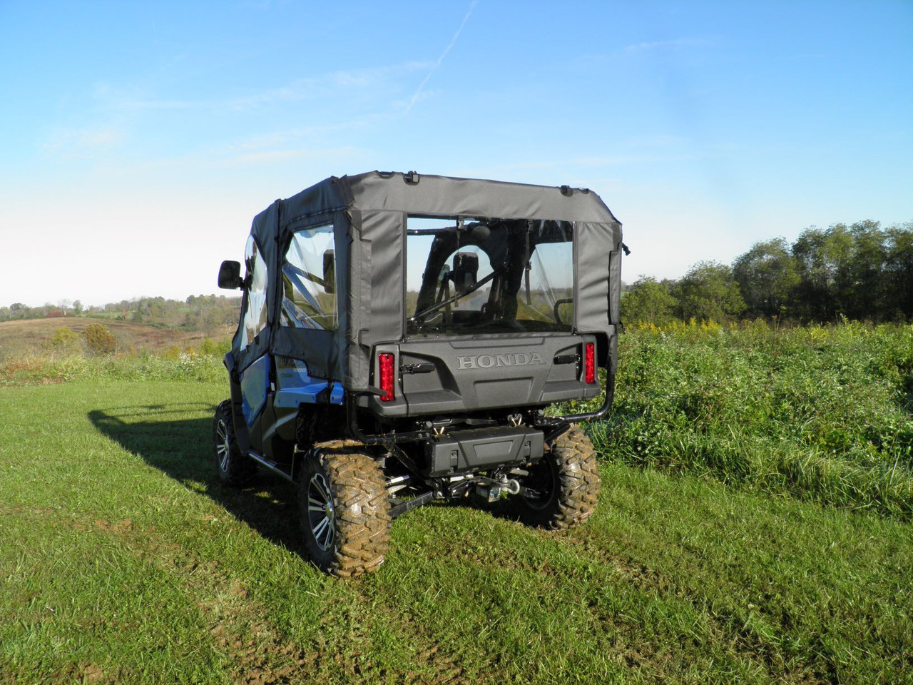 Honda Pioneer 1000-5/1000-6 Soft Doors/Rear Panel/Middle Panel/Soft Top rear view distance