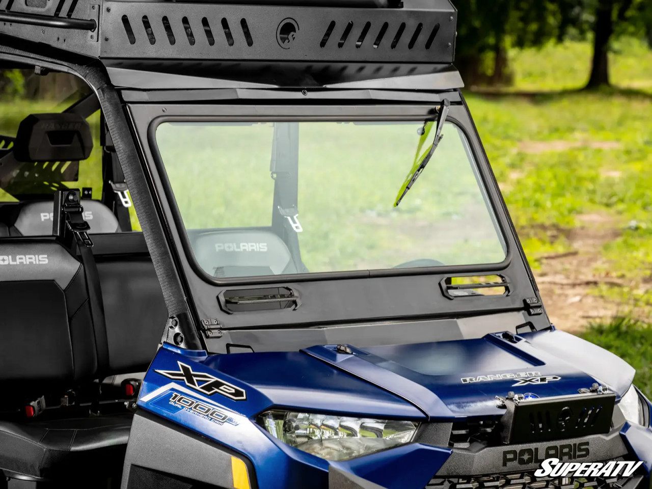 Side X Side UTV Polaris Ranger XP 570 Flip Down Glass Windshield