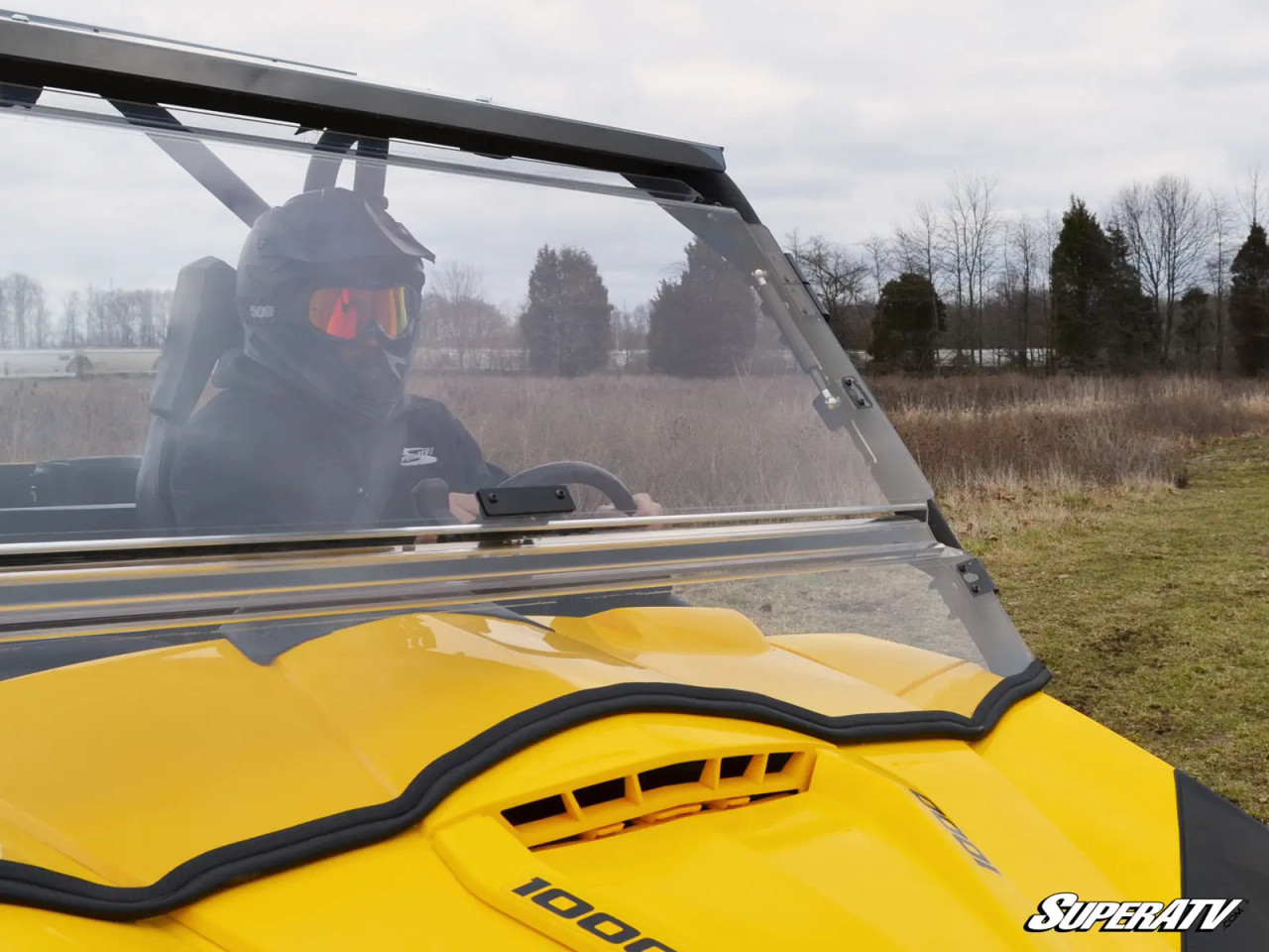 Side X Side UTV Can-Am Commander Scratch Resistant Flip Windshield