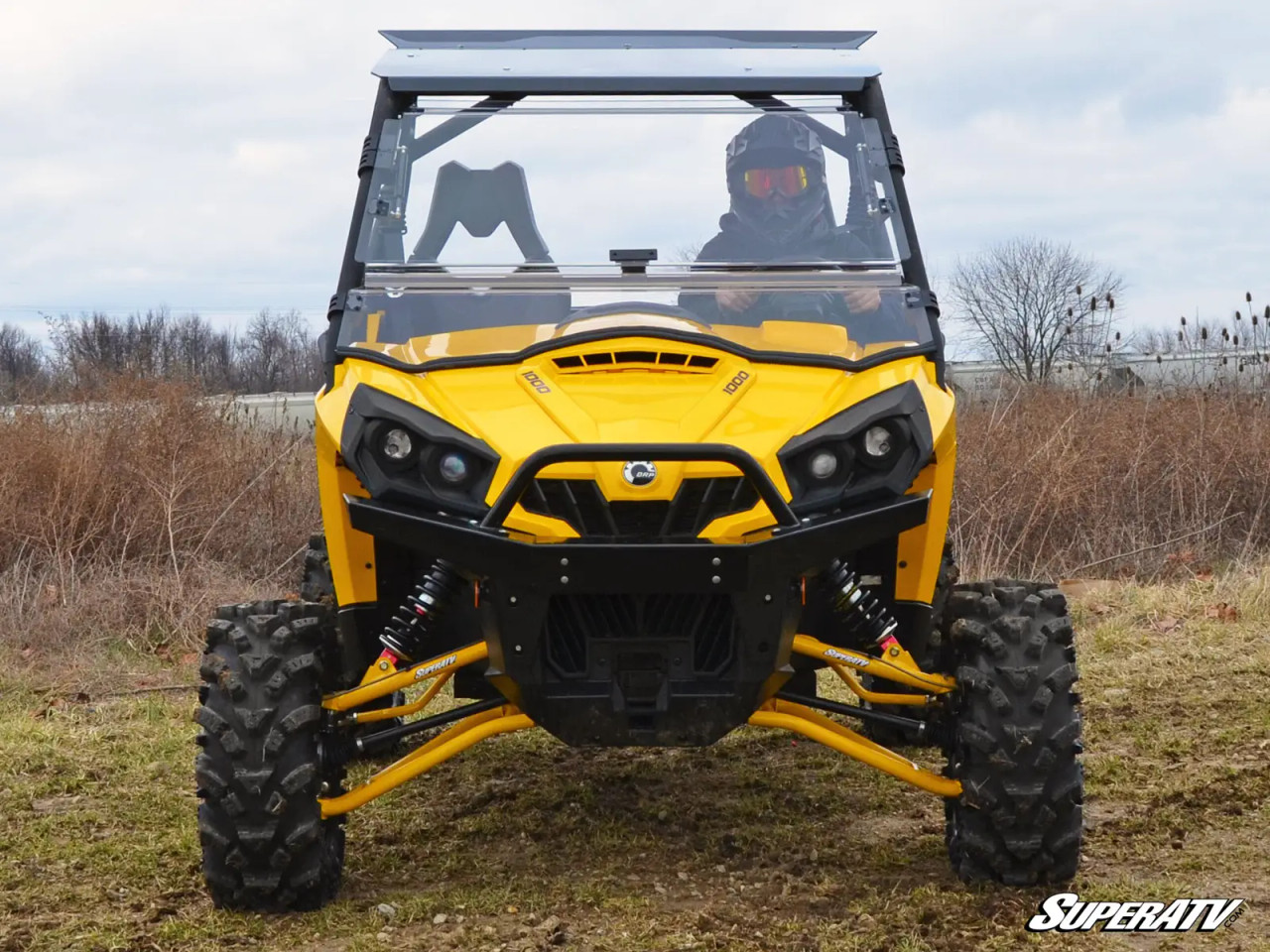 Side X Side UTV Can-Am Commander Scratch Resistant Flip Windshield