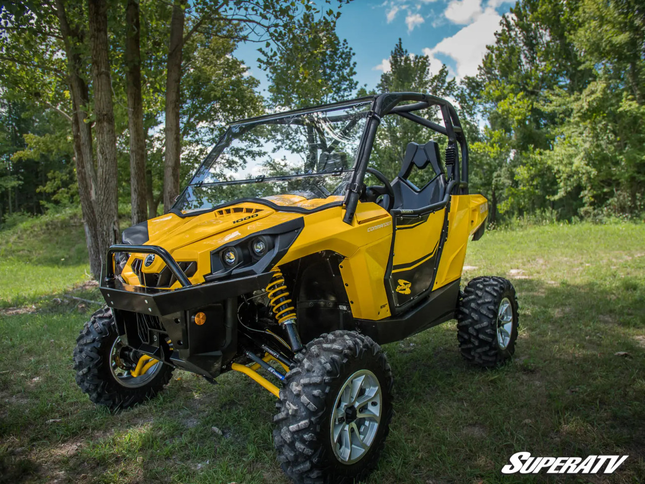 Side X Side UTV Can-Am Commander Scratch Resistant Flip Down Windshield