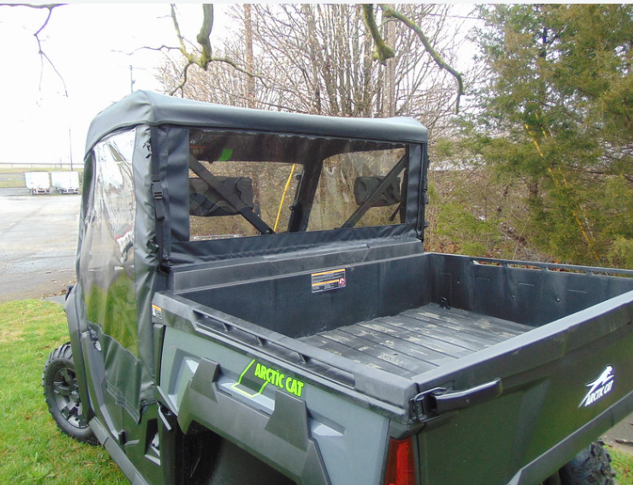 Doors and rear window rear view