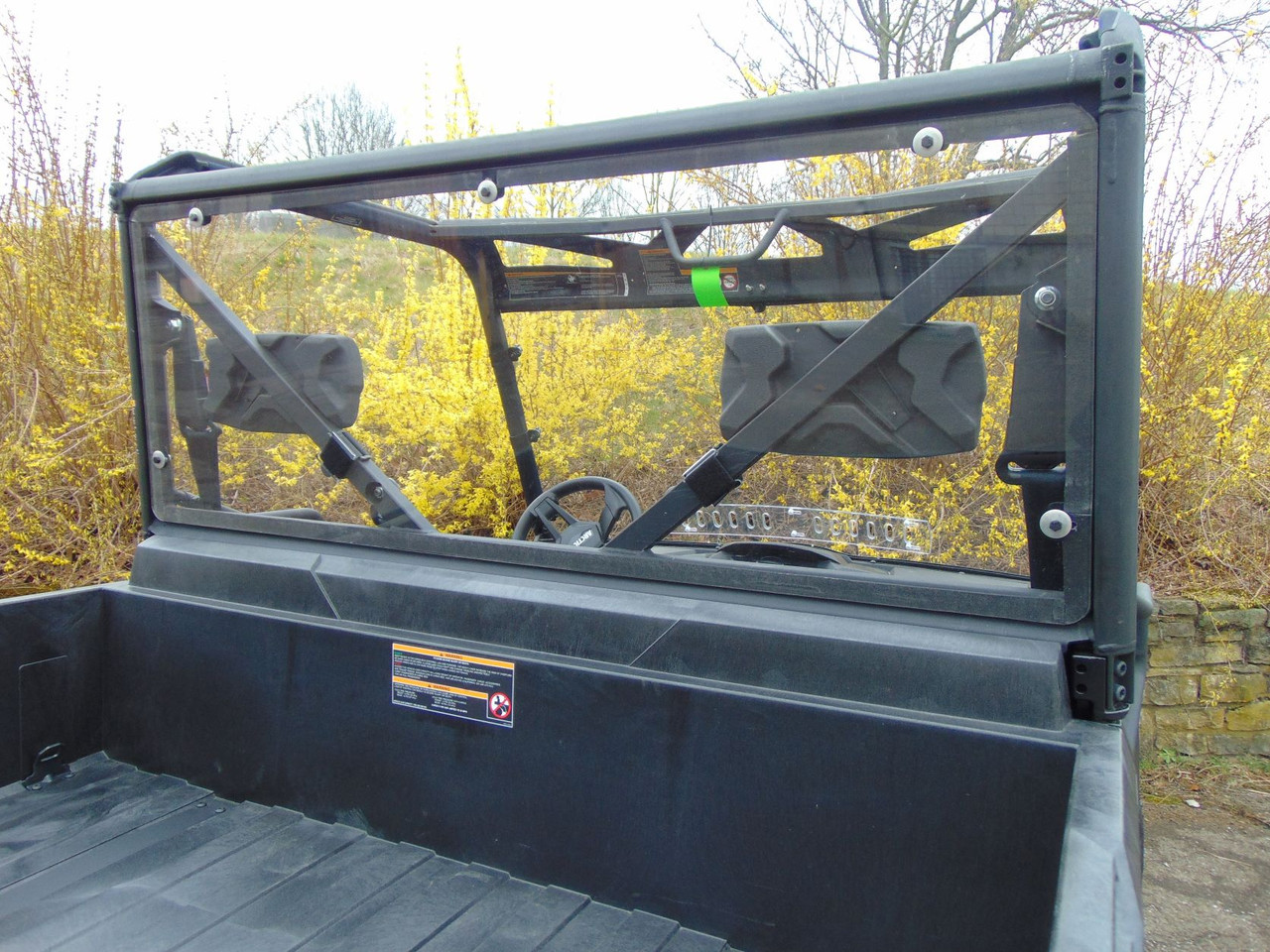 Tracker Off Road 800 Lexan rear window rear angle view