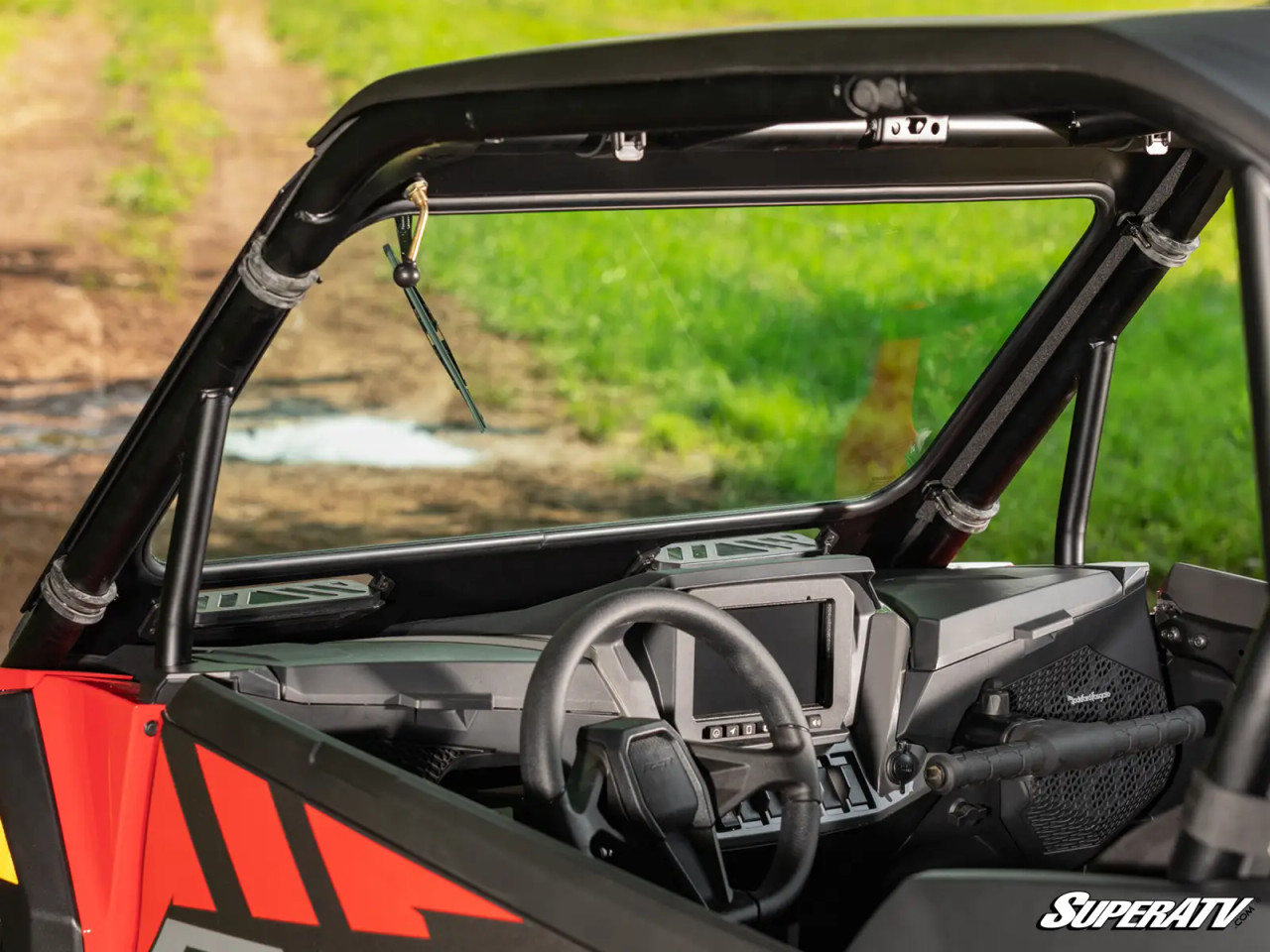 Side X Side UTV Polaris RZR XP 1000 Glass Windshield w/ Wiper