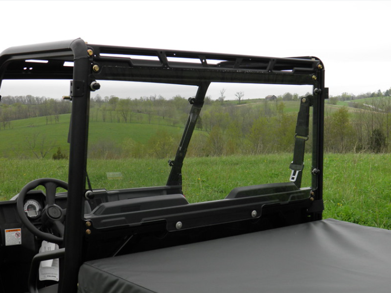 Polaris Ranger Mid-Size 570 Lexan Back Panel rear view