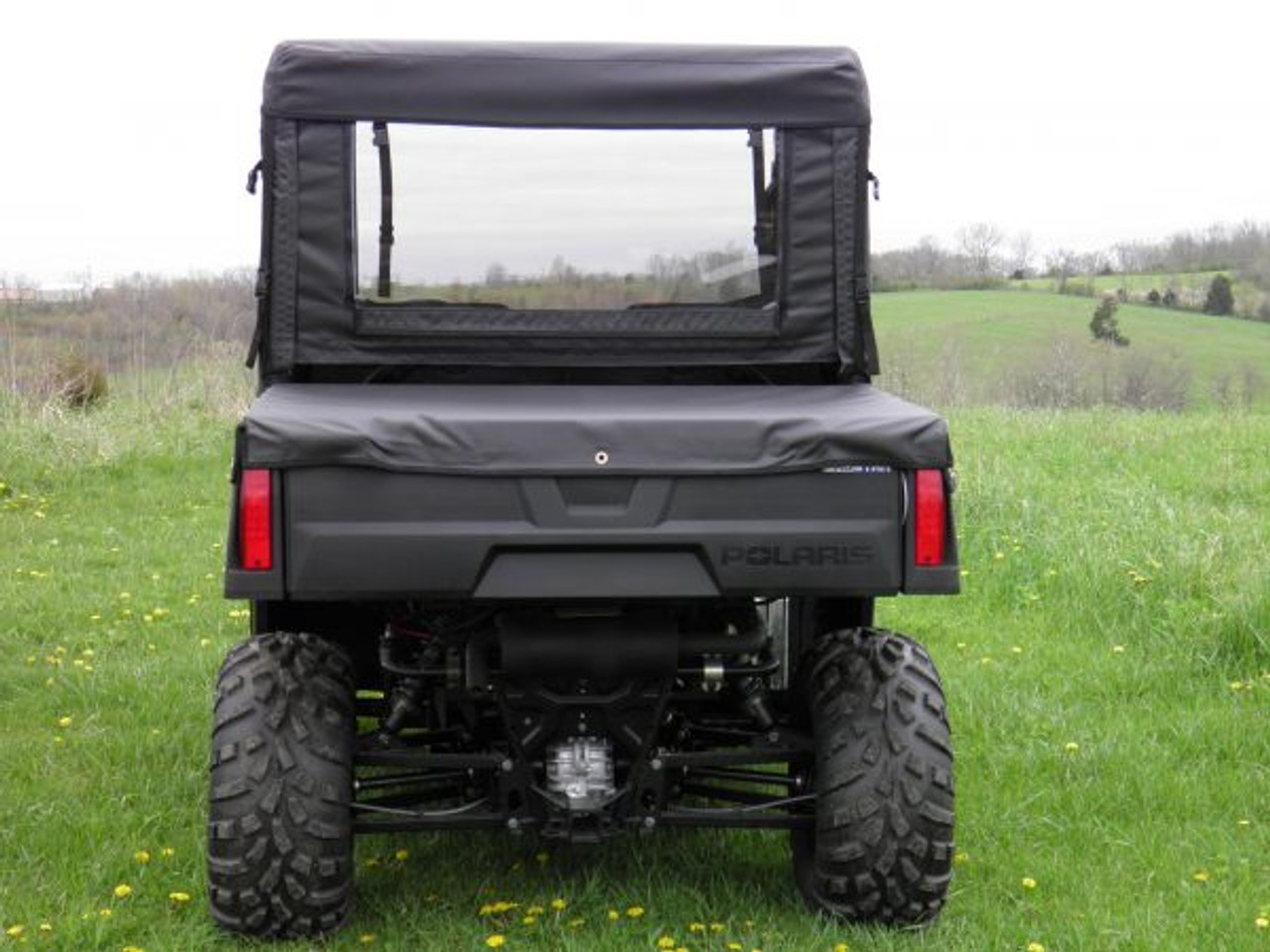 3 Star side x side Polaris Ranger Mid-Size 570 full cab enclosure rear view