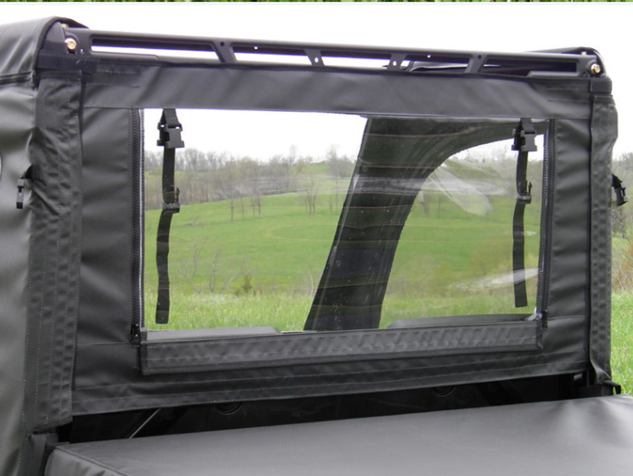 3 Star side x side Polaris Ranger Mid-Size 570 doors and rear window rear view