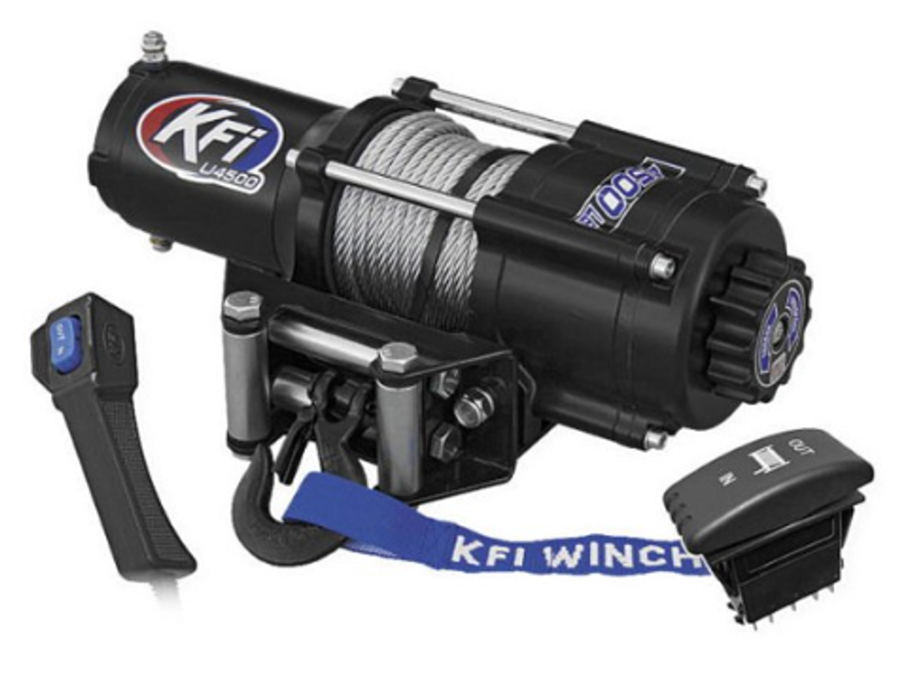 KFI 4500 lb Steel Cable UTV Winch