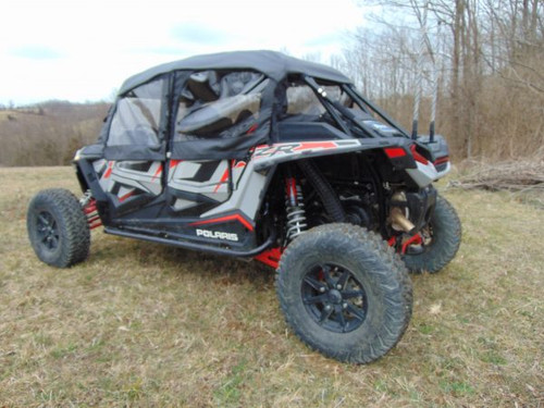 3 Star side x side accessories Polaris RZR 4 900/S4 900/XP 4 1000/XP 4 Turbo doors and rear window rear and side angle view