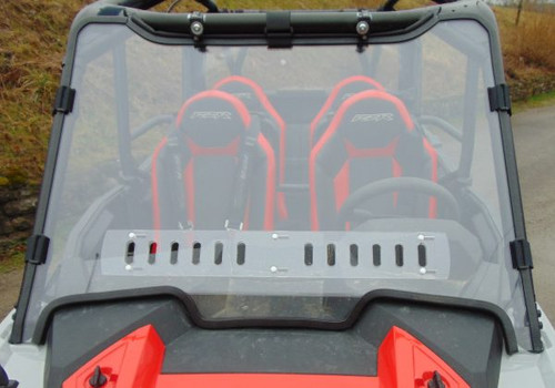 3 Star side x side accessories Polaris RZR 4 900/XP 4 1000/XP 4 Turbo 1-Pc Windshield front view