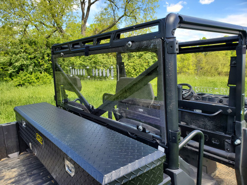 3 Star side x side Polaris Ranger Mid-Size Lexan rear window rear and side angle view