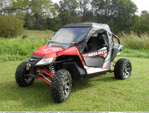 3 Star, side x side, side by side, utv, sxs, accessories, arctic cat, textron, wildcat, x, 1000, wildcat x, wildcat 1000, full cab enclosure, front and side angle view