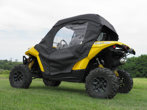 3 Star side x side can-am maverick doors and rear window side angle view