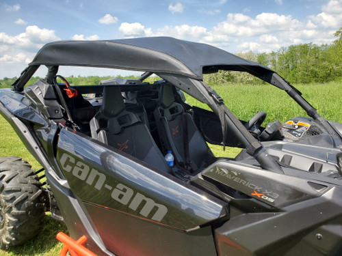 3 Star side x side can-am maverick x3 soft top front and side angle view