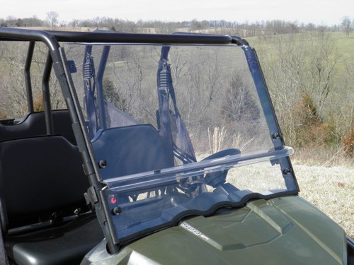 3 Star side x side Polaris Ranger Mid-Size windshield side angle view