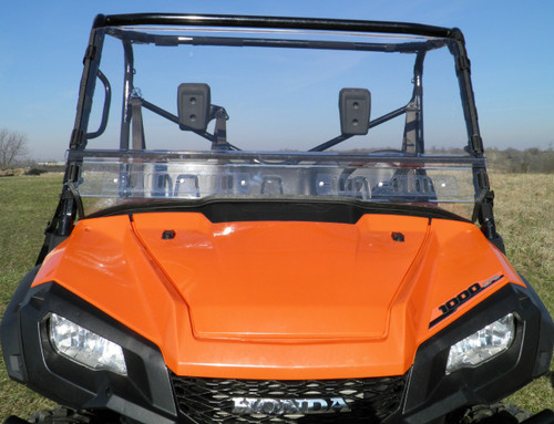 Honda Pioneer 1000 2 Piece Windshield front view