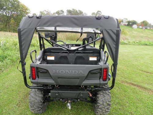 Honda Pioneer 1000-5 and 1000-6 soft back canvas panel rear view distance