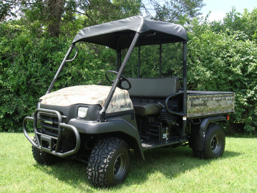 3 Star side x side Kawasaki Mule 3000/3010 soft top front and side angle view