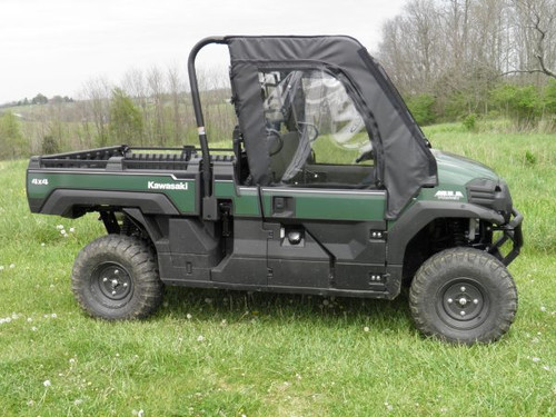 3 Star Kawasaki Mule Pro FX/DX Full Cab Enclosure for Hard Windshield Half Doors