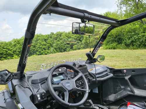 3 Star side x side Can-Am Maverick Sport windshield interior view