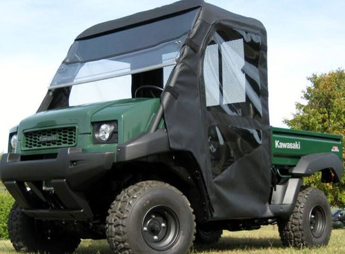 Side X Side UTV Full Cab Enclosure w/Folding Windshield Kawasaki Mule 3000/4000