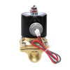 1/2" Brass Electric Solenoid Valve 24V AC VITON SEAL Normally Closed (Air, Gas, Fuel...)